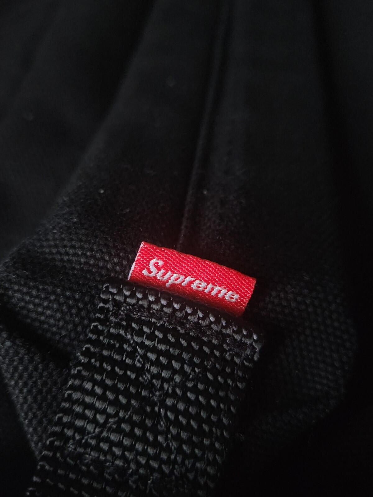 FW20 Supreme Canvas Backpack black Box Logo Bag 20L