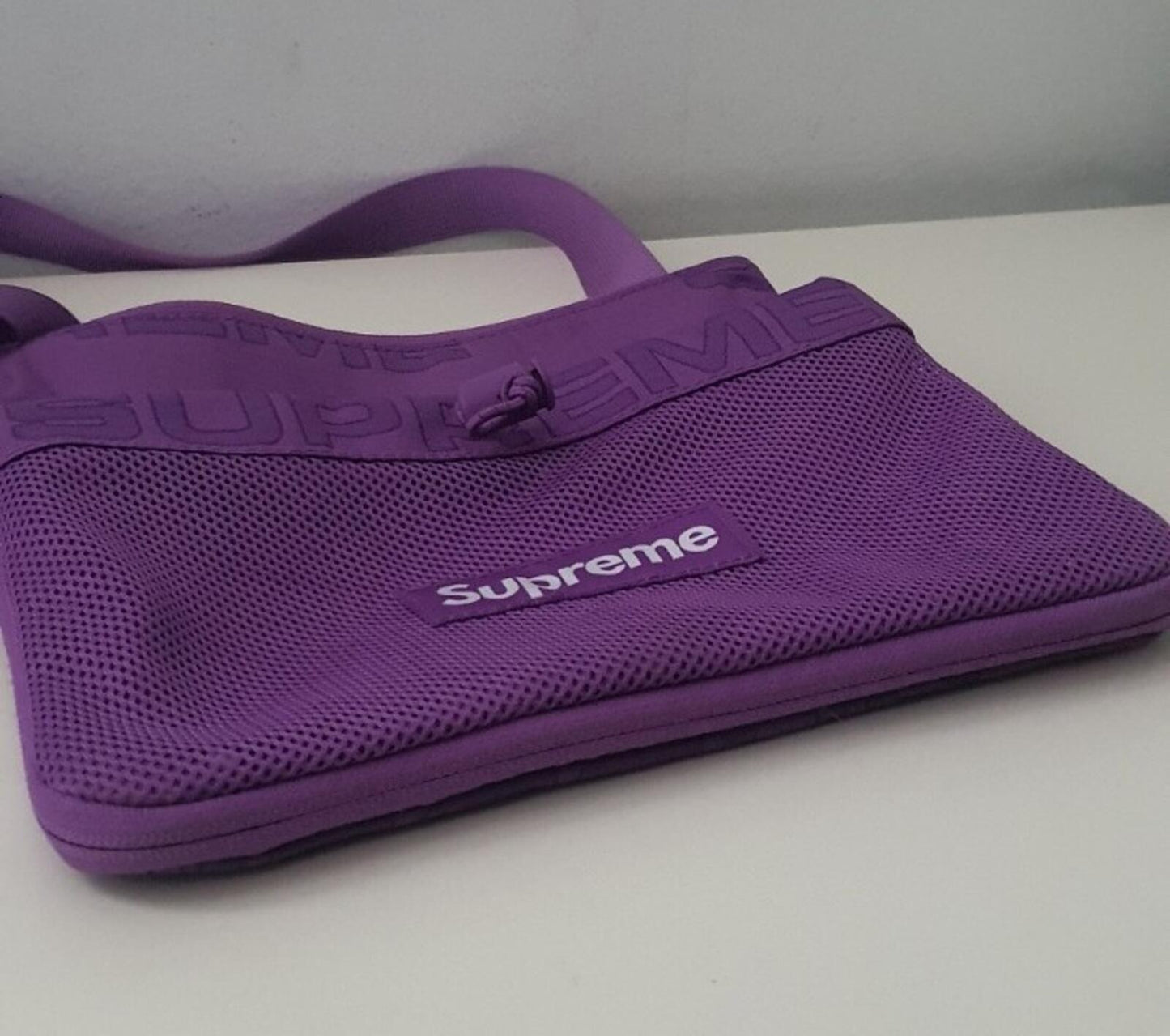 FW21 Supreme side bag Purple shoulder bum bag Water Resistant Violet