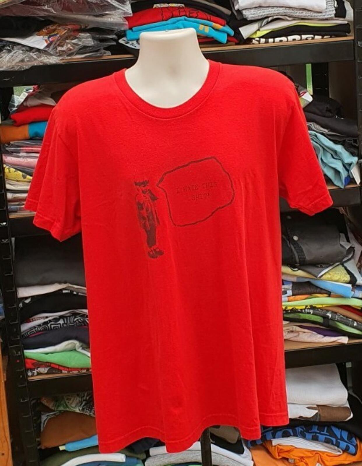 SS13 Supreme I HATE THIS SHI T rotes T-Shirt L großes T-Shirt