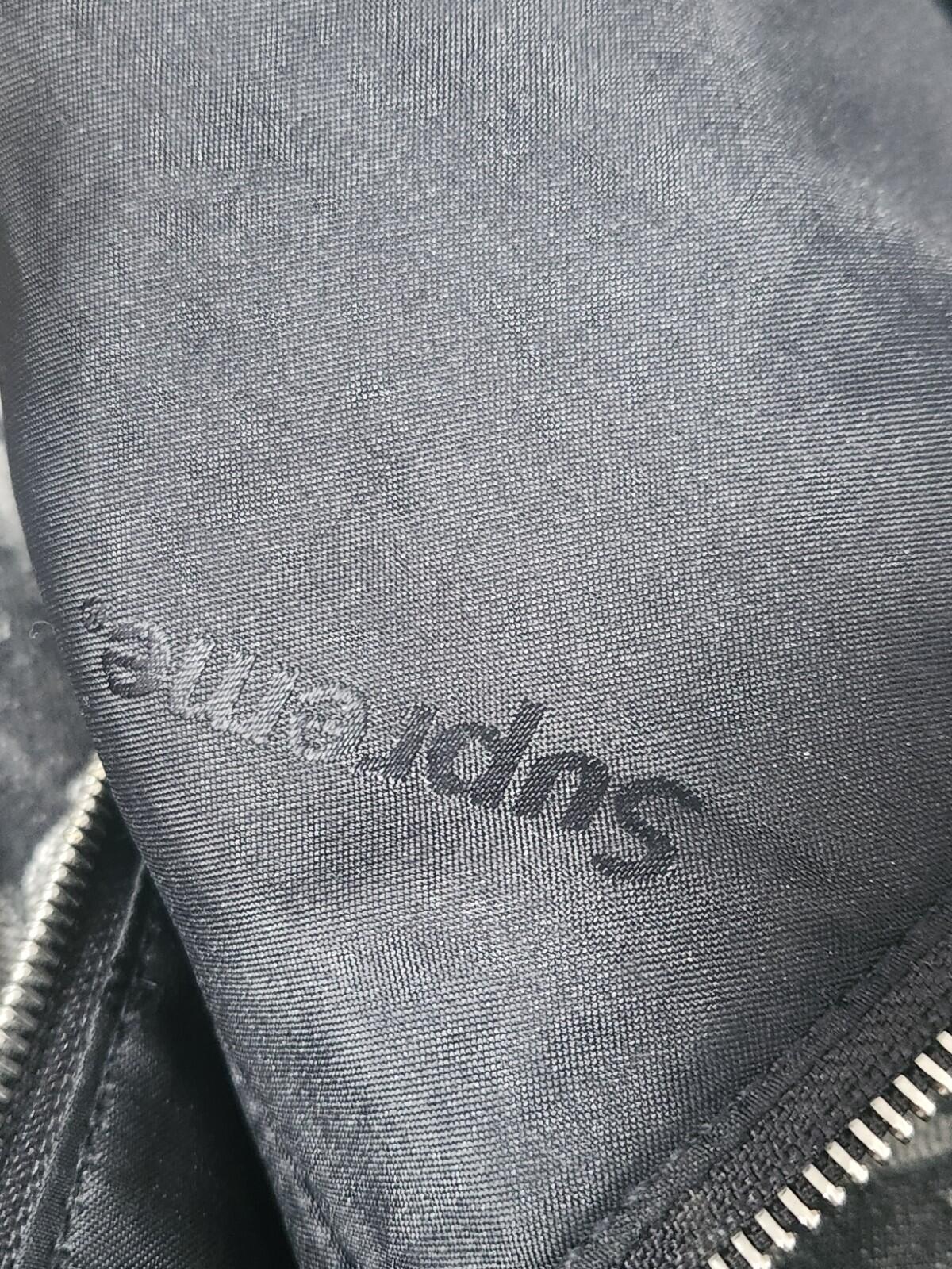 SS22 Supreme Fat Tip Jacquard Denim Backpack bag Black Rucksack