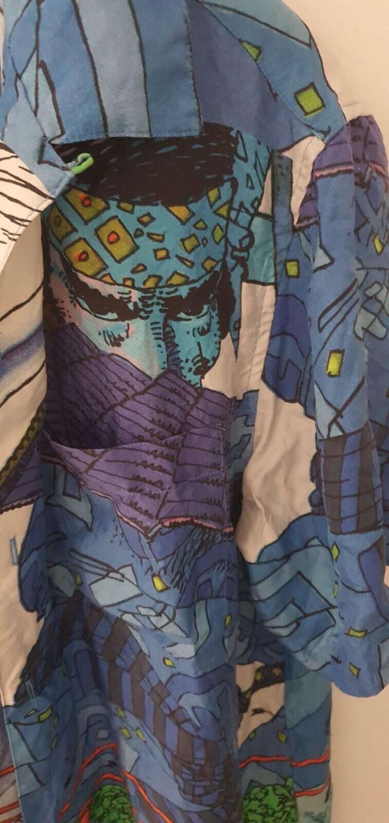 SS23 Supreme Ronin Silk S/S Shirt Blue Size M medium short sleeve