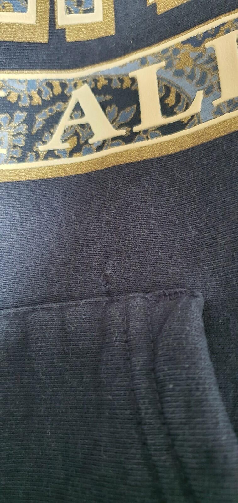 Sudadera con capucha FW17 Supreme FUC K EM ALL talla M mediana azul marino