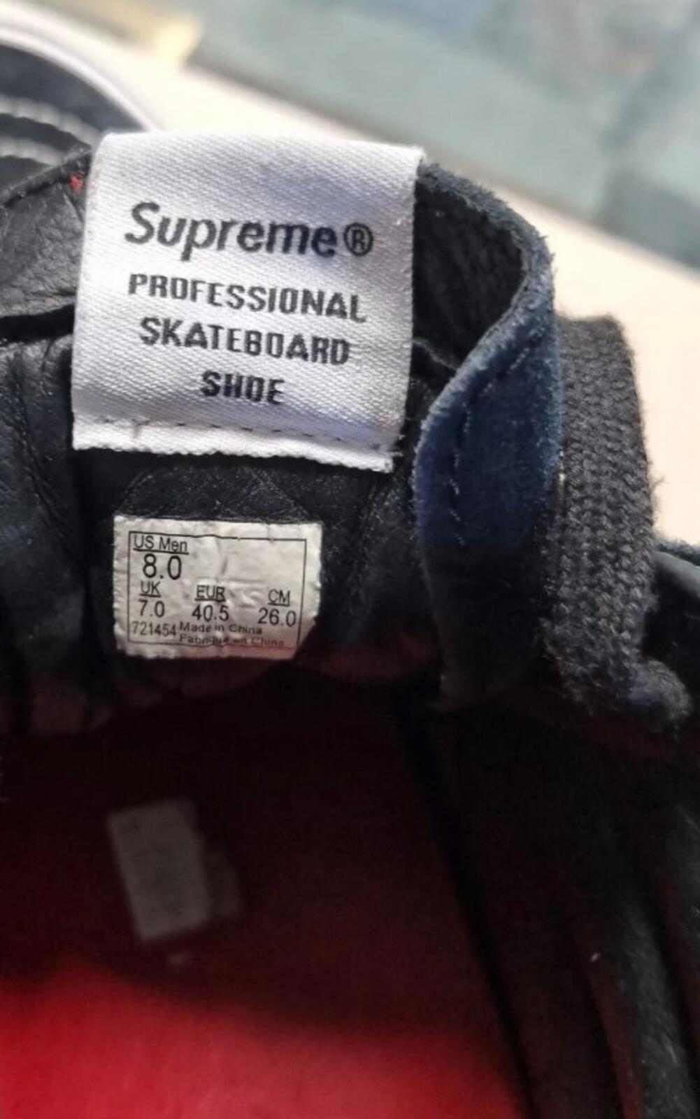 SS18 Supreme Vans Skull Pile Sk8-Hi Trainers Size UK 7 US 8 EUR 40.5