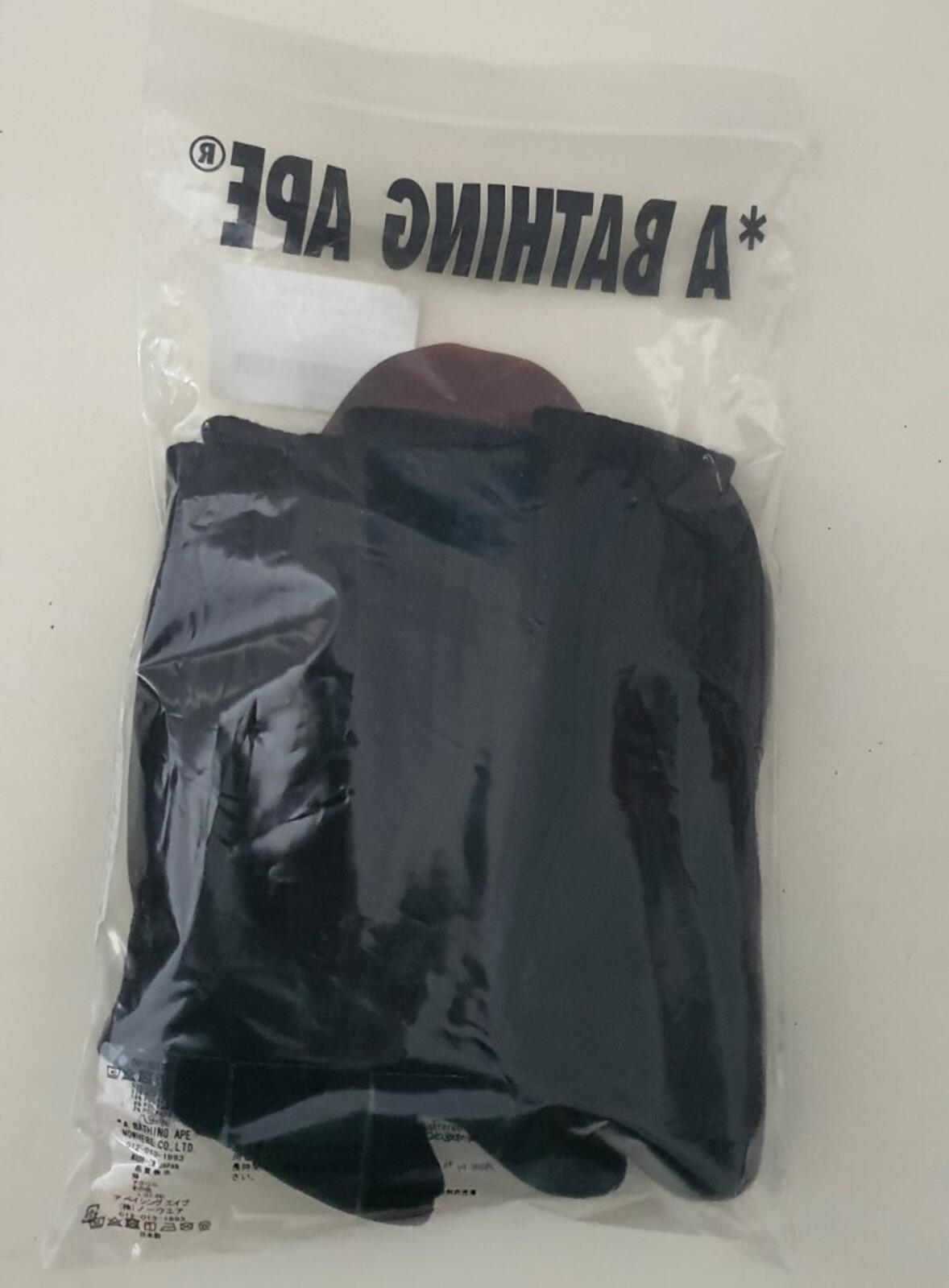 A BATHING APE Ape Head one point black socks 3 pack L large UK 9-11 Japan BAPE