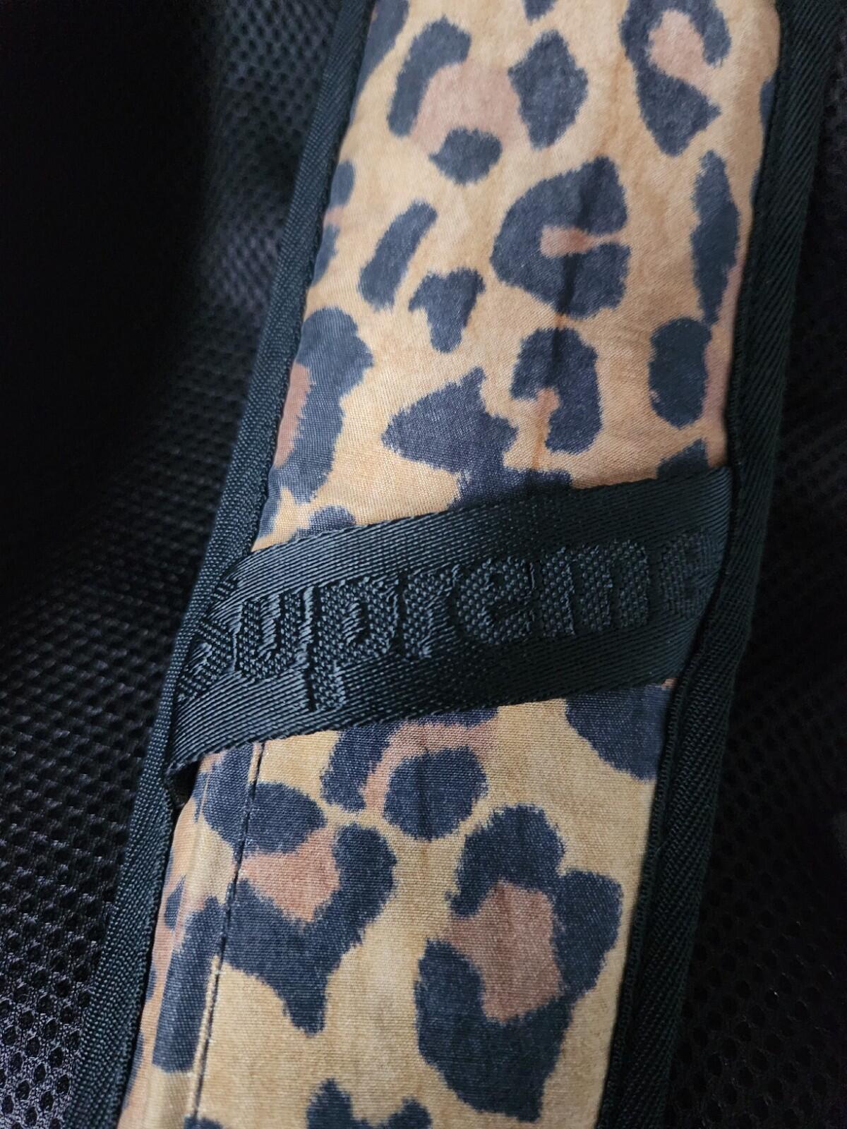 FW20 Supreme Backpack Leopard Bag Water Resistant Nylon Rucksack