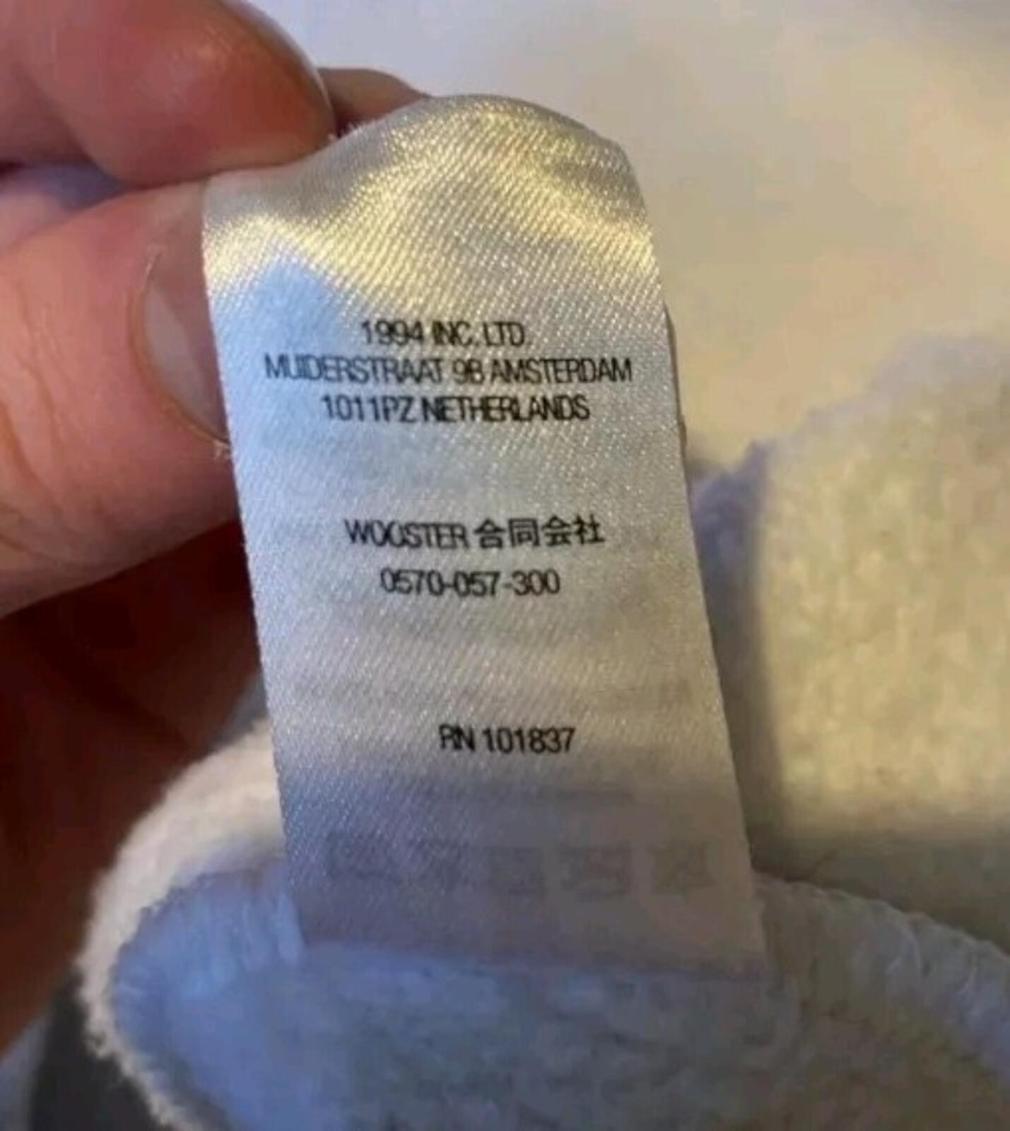 SS22 Supreme Team Chenille Hooded Sweatshirt Size M Medium Ash Grey hoodie