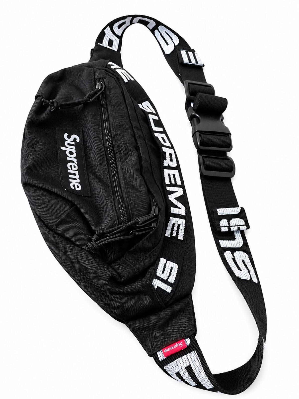 SS18 Supreme Waist Bag Shoulder Black