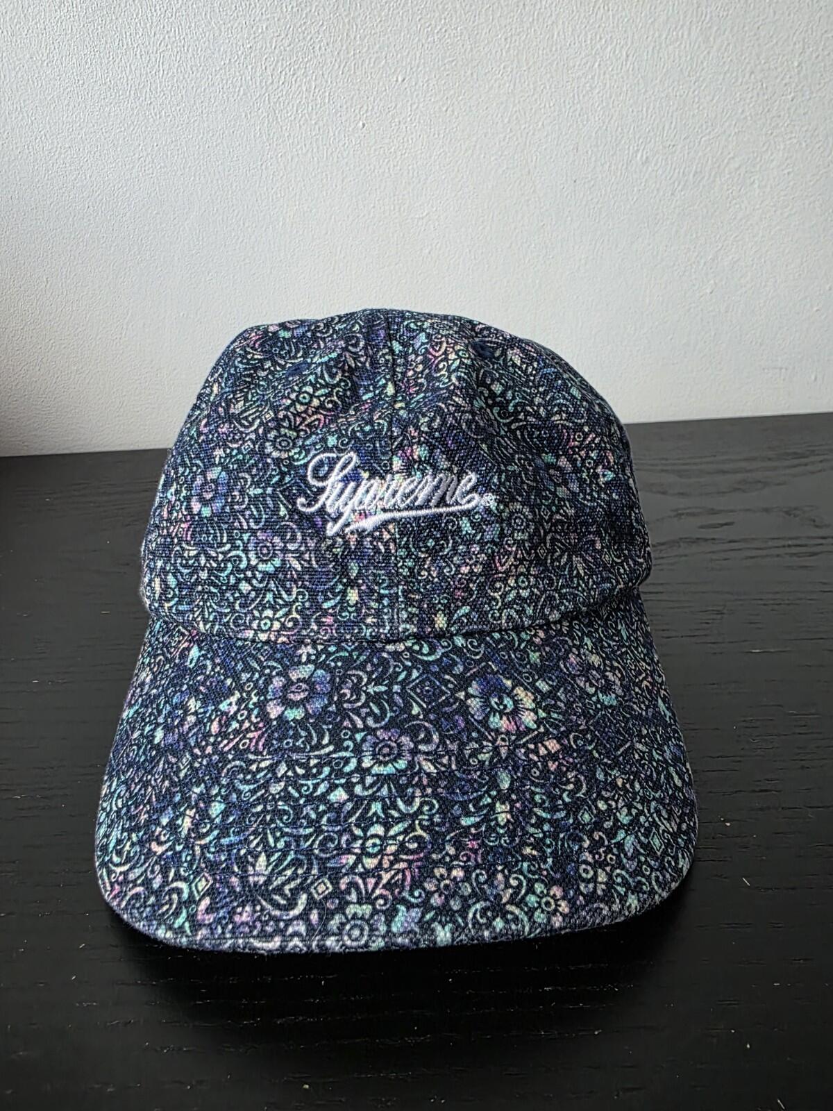 FW21 Supreme Liberty Floral 6-panel Cap Blue