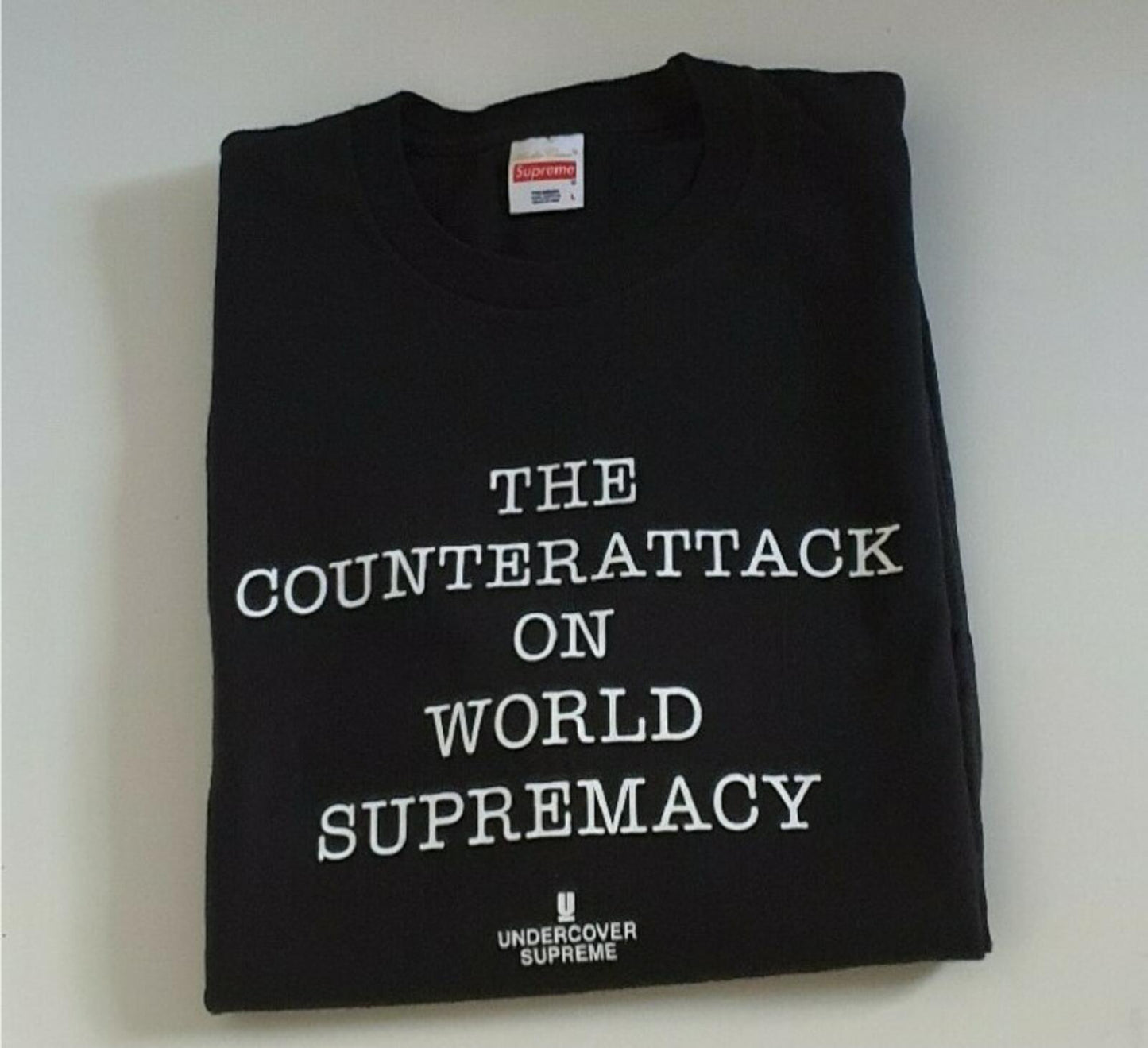 SS18 Supreme x Undercover x Public Enemy Counterattack L/S Tee Black Size L
