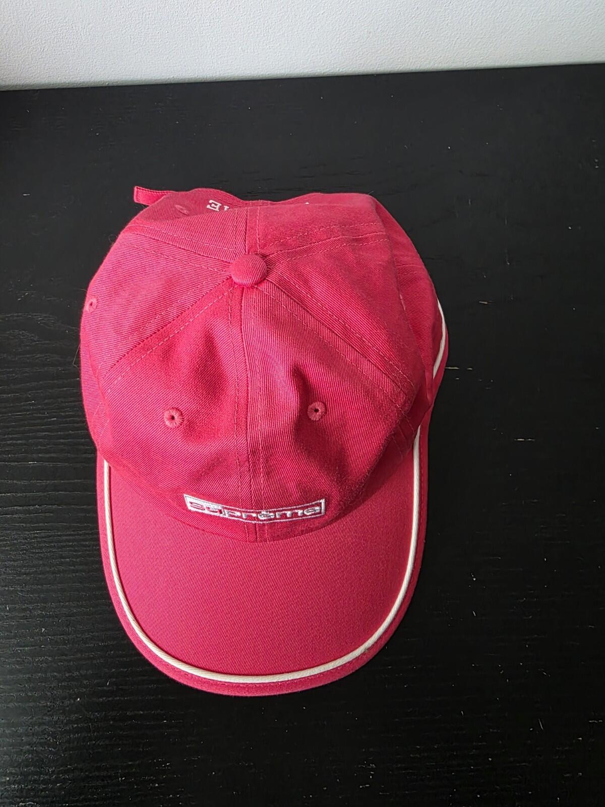 SS20 Supreme Piping 6-panel Cap Pink