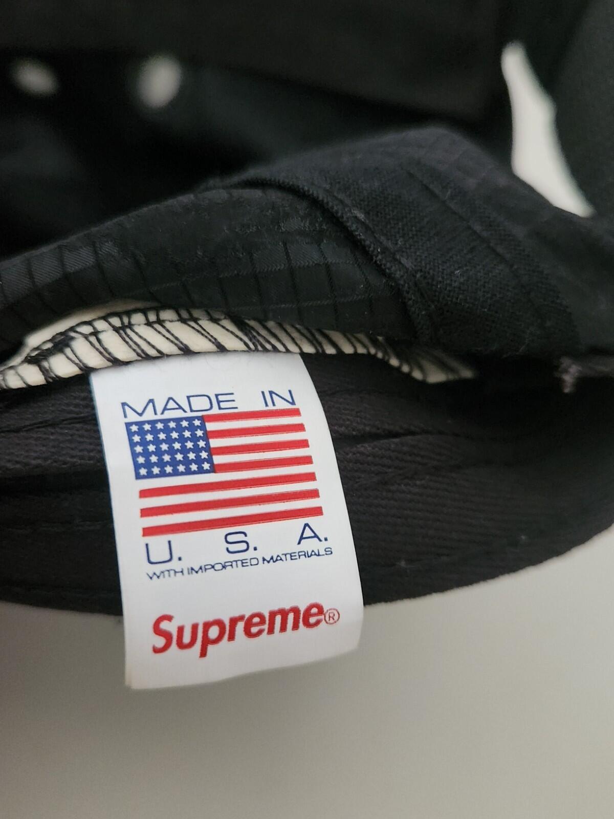SS22 Supreme Broken Camo Camp Cap Black