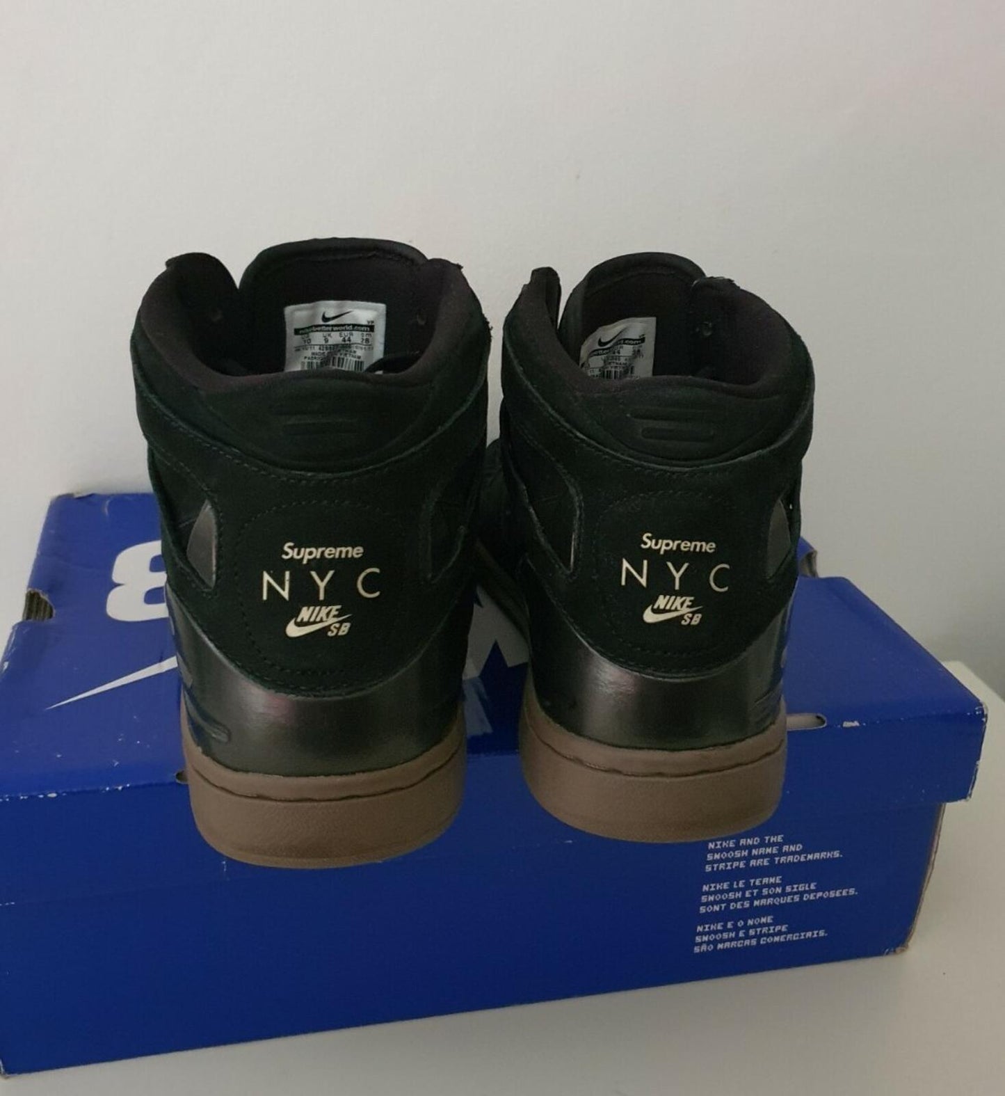 FW11 Supreme Nike Zoom Air 94 Hi black US 10 UK 9 EU 44 trainers lot Vintage