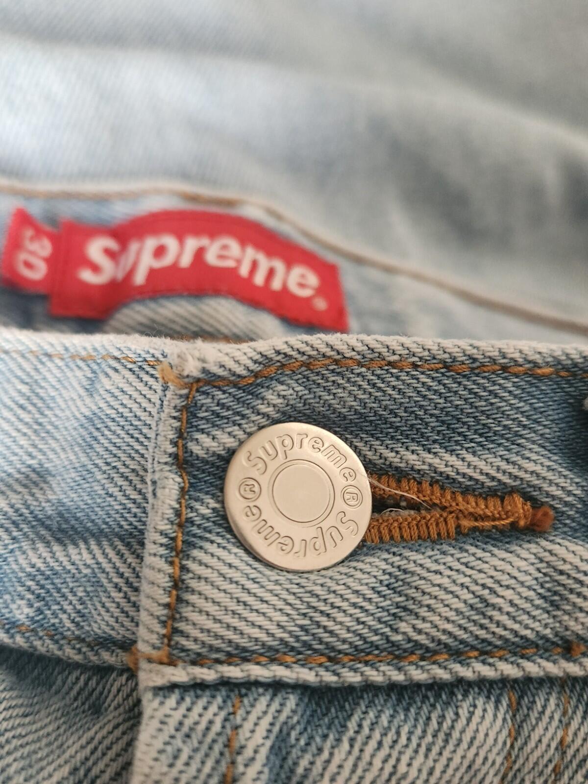 HW24 Supreme Slim Selvedge Jeans Stone Washed Größe 30 W30 L30