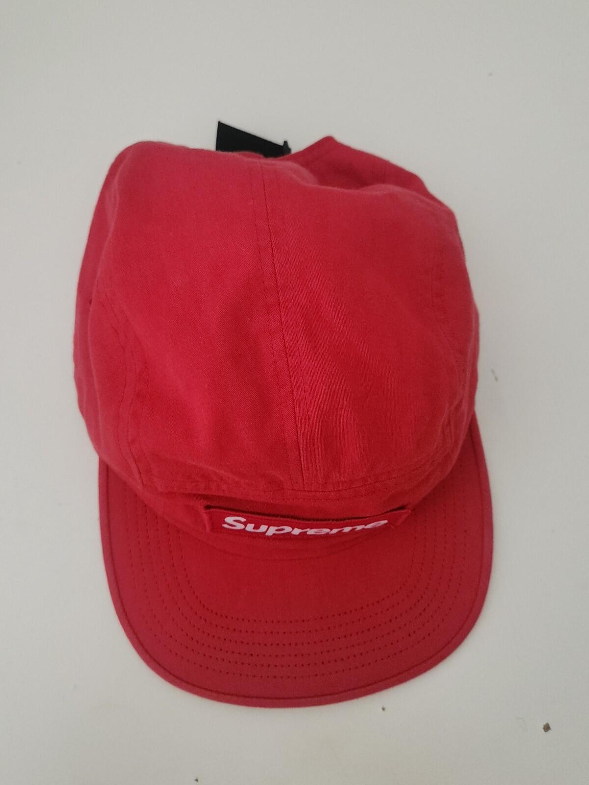SS19 Supreme Military Camp Cap Hat Red