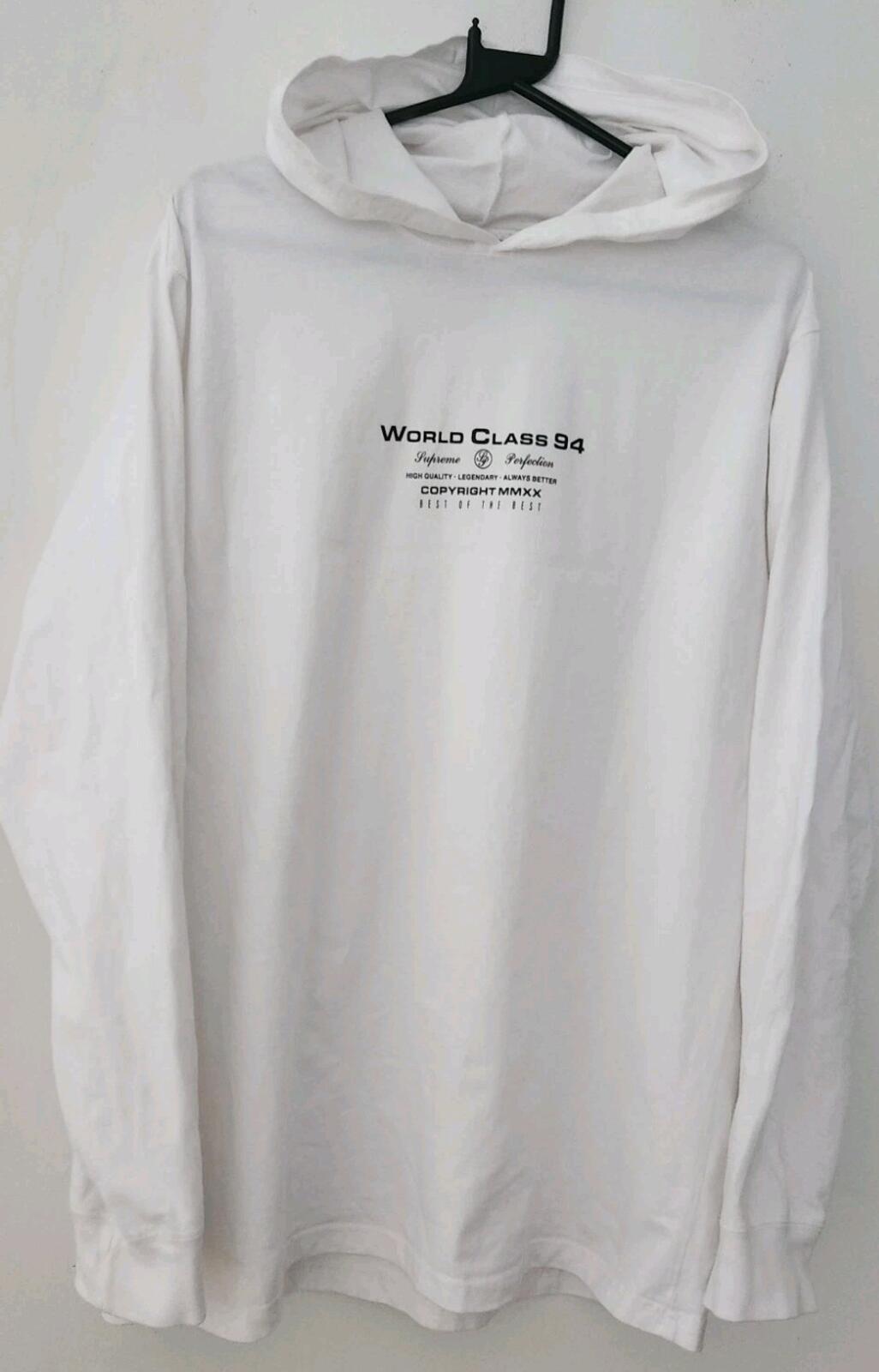 FW20 Supreme Best Of The Best Hooded L/S Top Size L Large White Hoodie