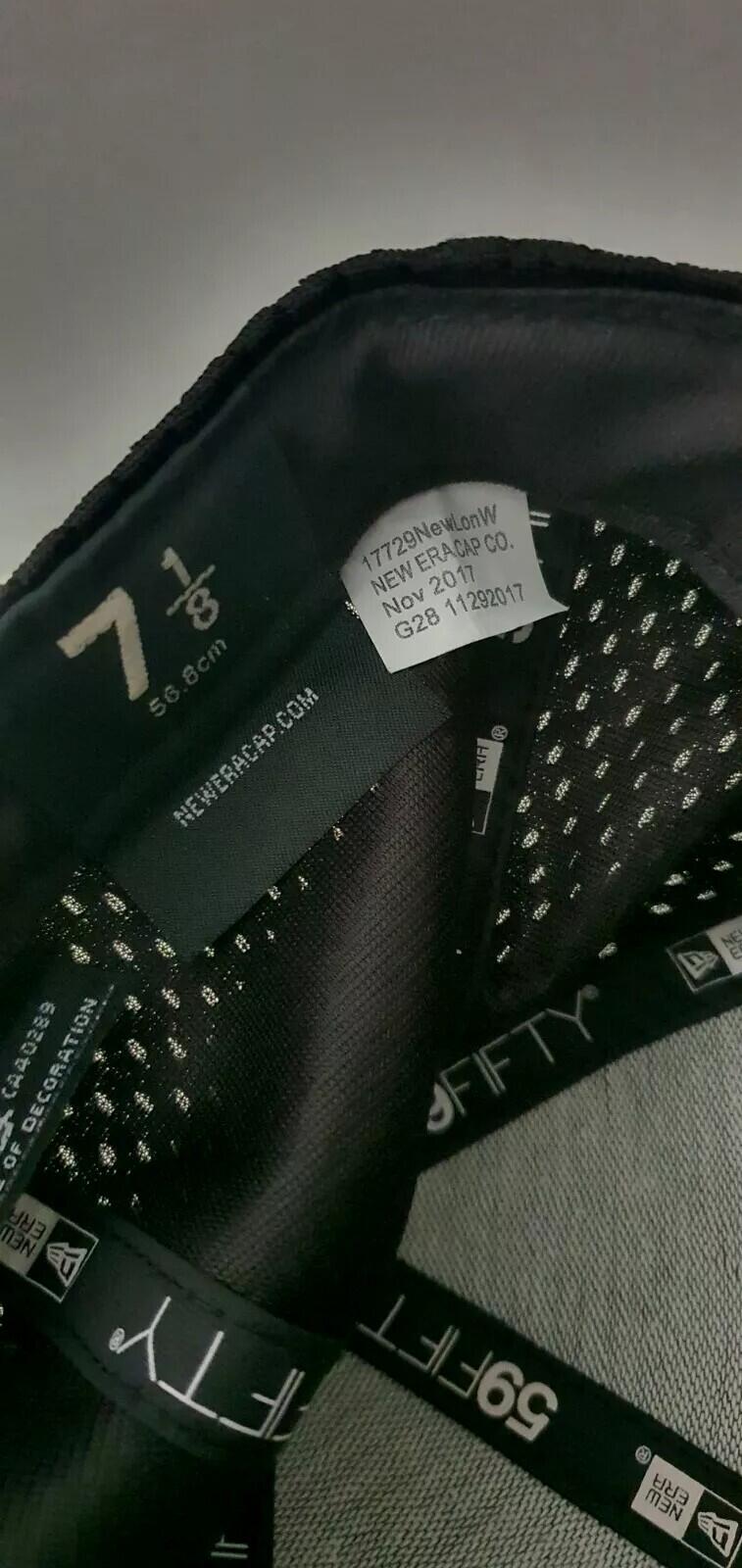 SS18 Supreme Mesh Box Logo New Era Black cap hat size 7 1/8 (56.8cm)