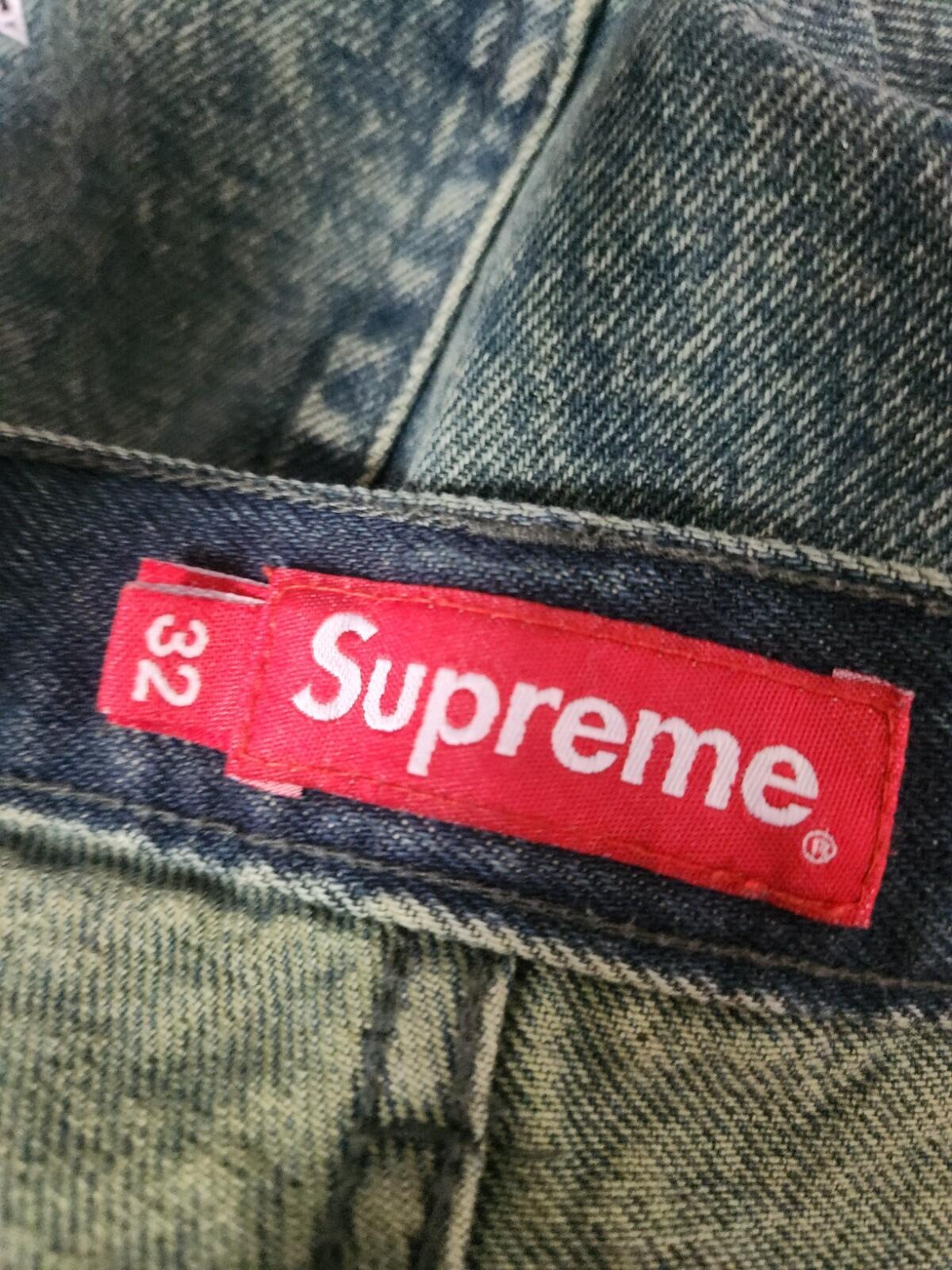 SS23 Supreme Regular Jean Size 32 W32 L32 Overdyed Green Denim Jeans Trousers