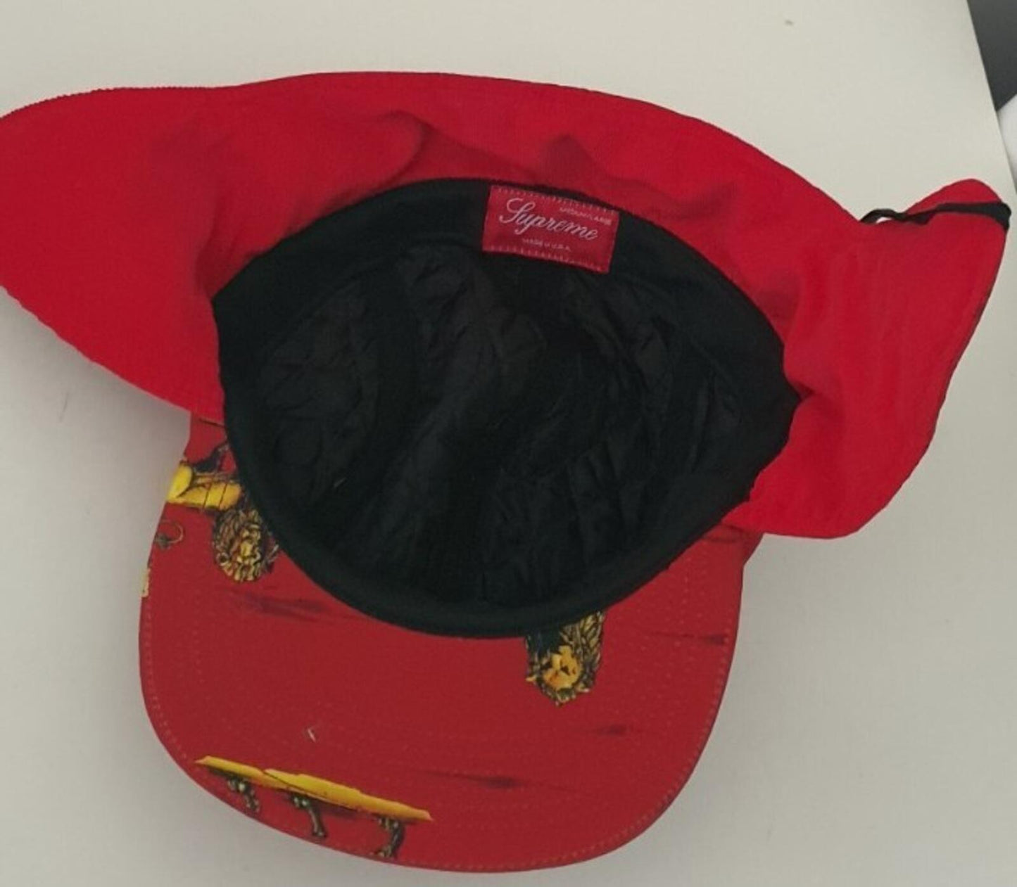 SS13 Supreme Lions Trail hat size M/L red cap earflap vintage 2013 Rare