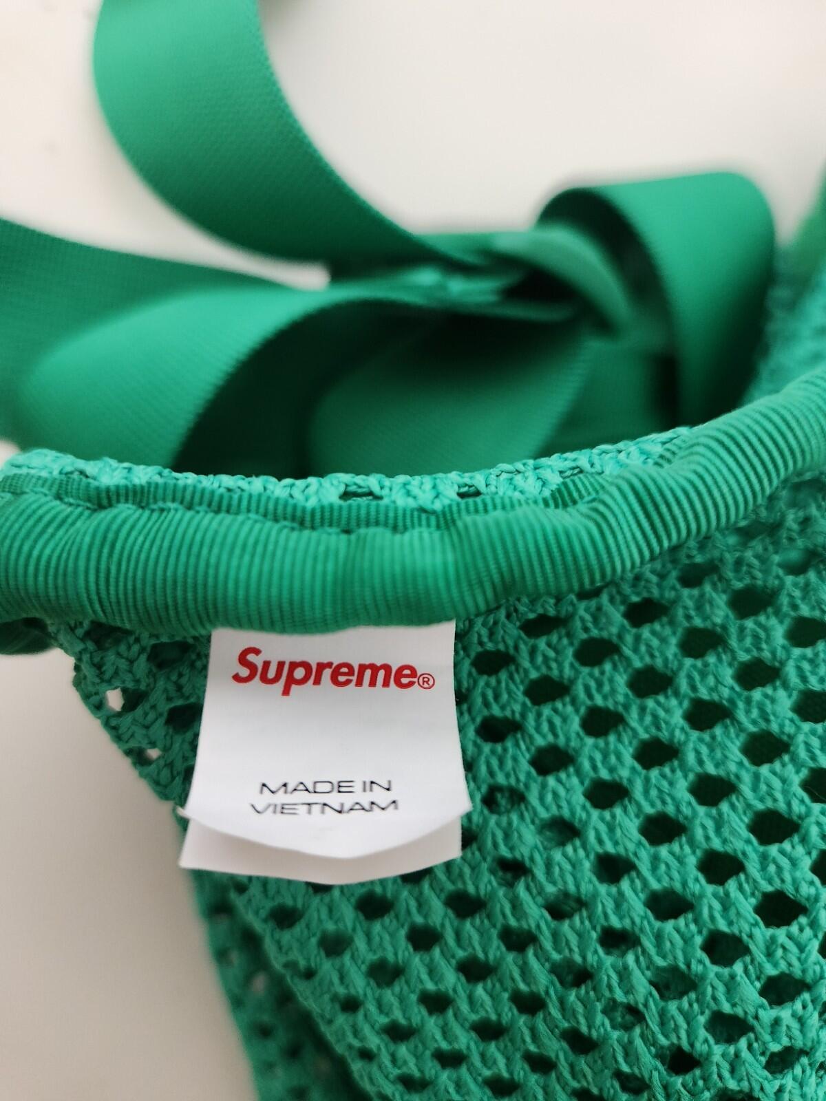 SS23 Supreme mesh duffle bag Green 25L holdall