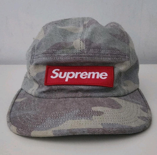 SS19 Supreme Washed Out Camo Camp Cap Mütze
