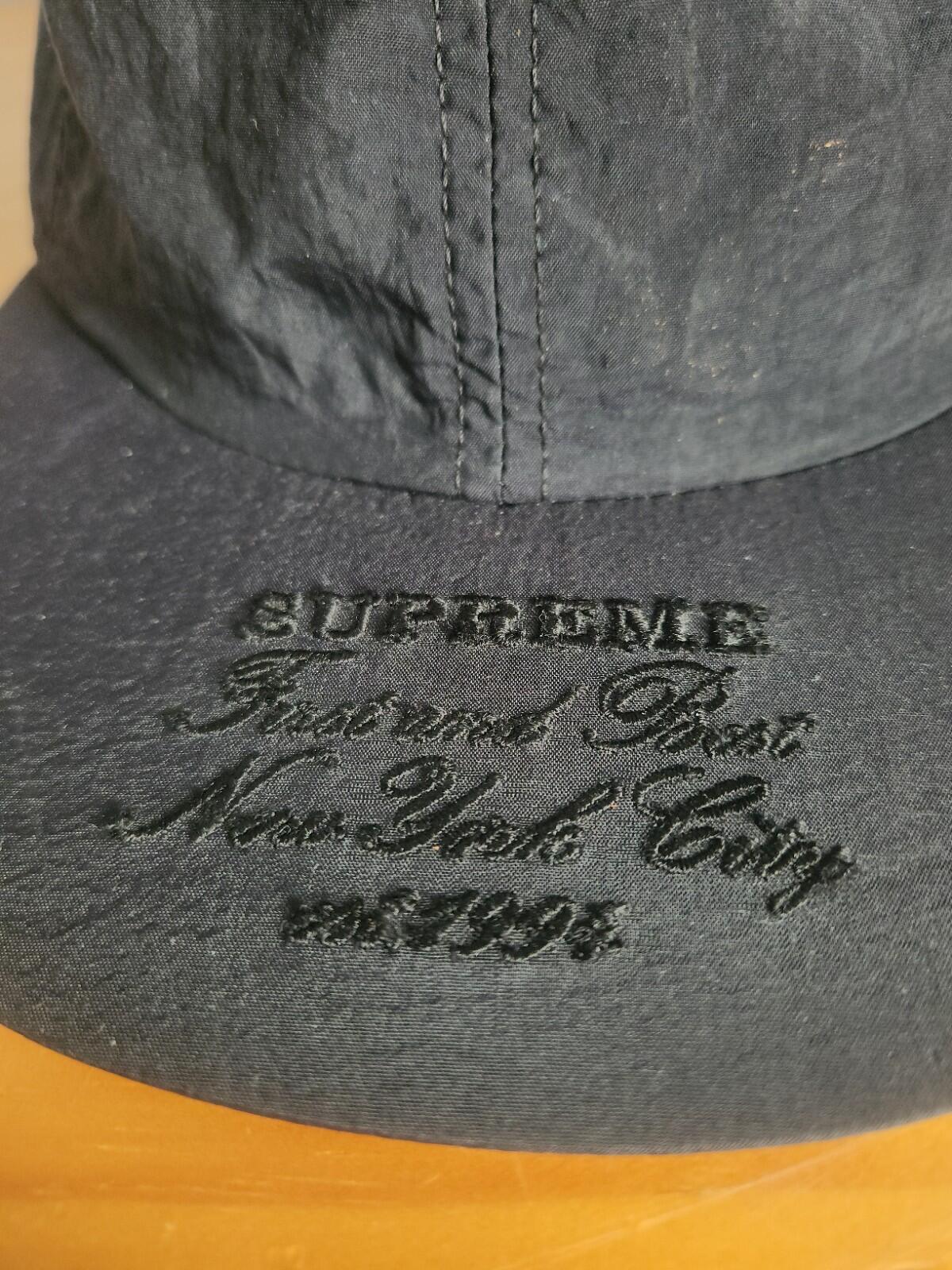 Gorra de 6 paneles de nailon Supreme First And Best SS19 Negra