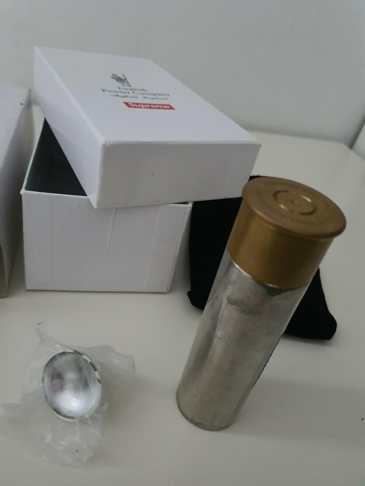 SS18 Supreme x English Pewter Company Cartridge Bullet Flask Metal