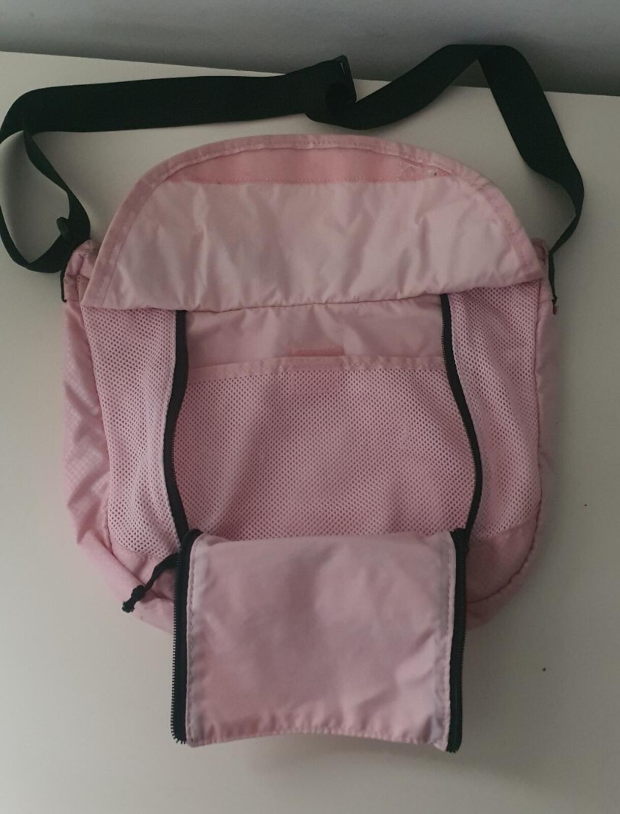 SS22 Supreme small messenger bag Pink Water Resistant Black Box Logo