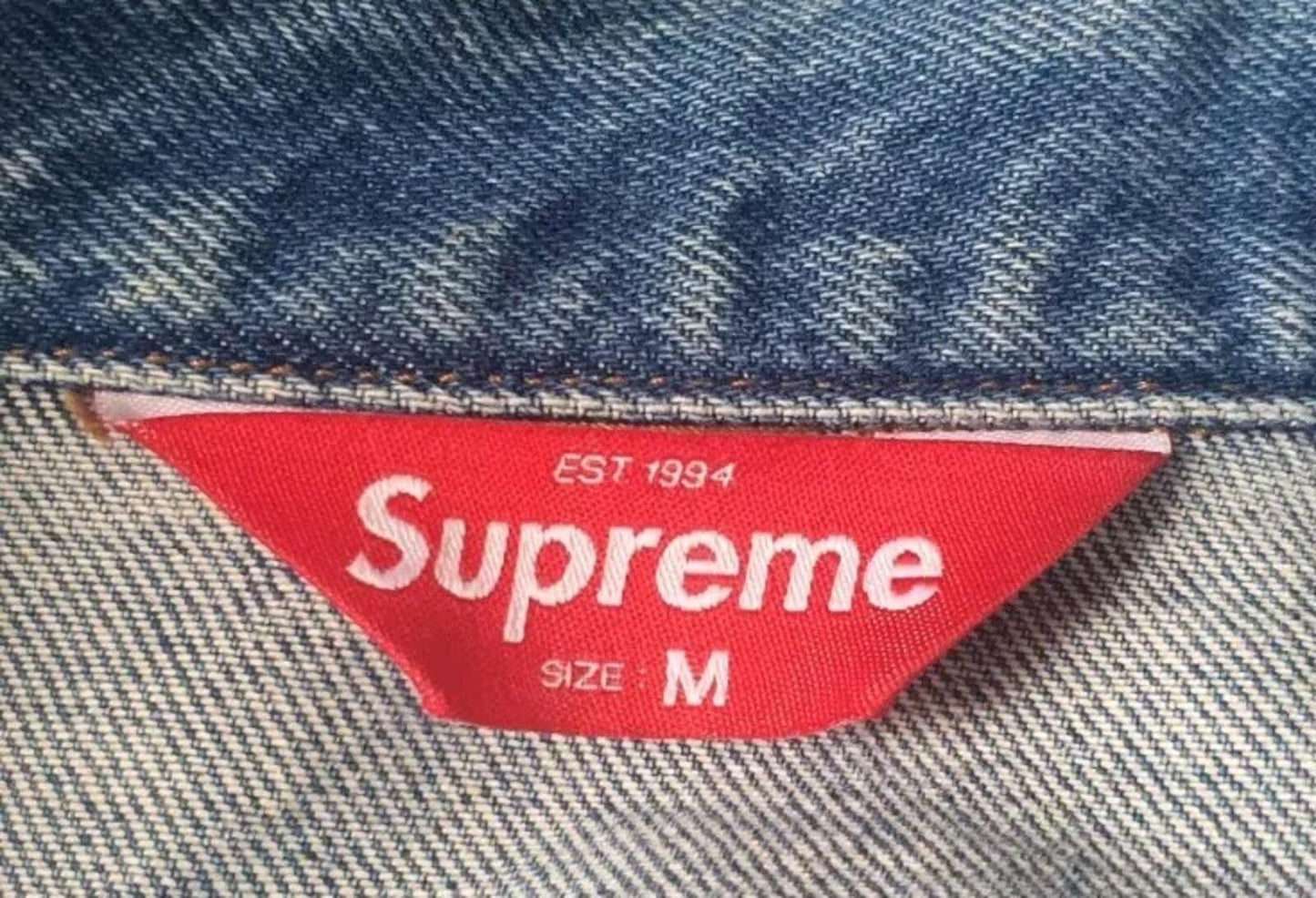 SS19 Supreme New York painted trucker jacket Size M Medium