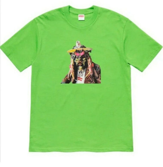 SS20 Supreme x Rammellzee green tee size L large T-shirt New and unopened