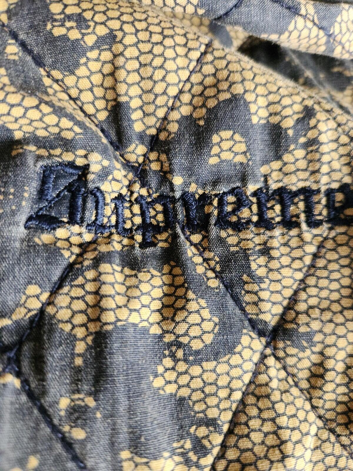 SS17 Supreme Quilted Lace Bomber Jacket Dark Gold Floral Lining Embroidered Logo