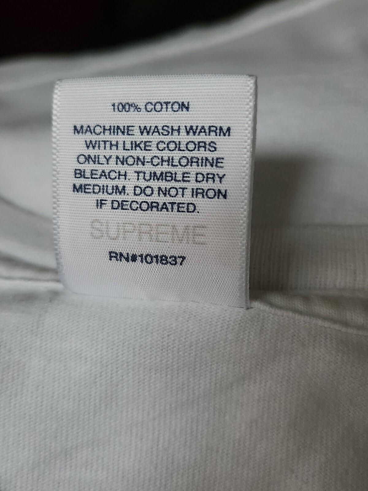 SS22 Supreme Shotta tee white t-shirt size M medium
