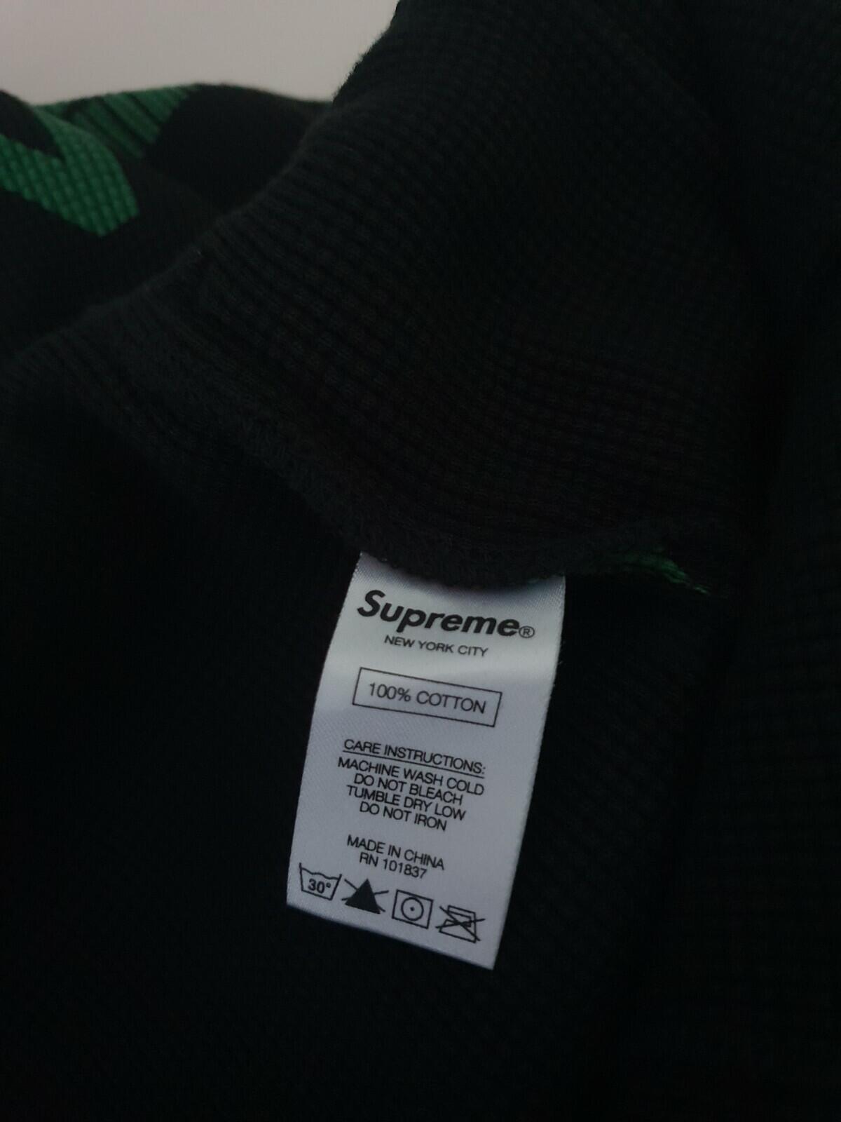 FW18 Supreme NY Waffle Thermal black pant size XL pants trousers New with tag