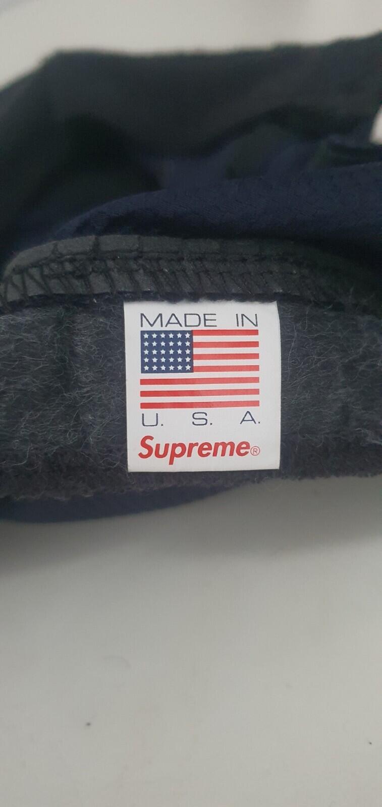 SS19 Supreme Nylon Pique Camp Cap Navy hat Box Logo