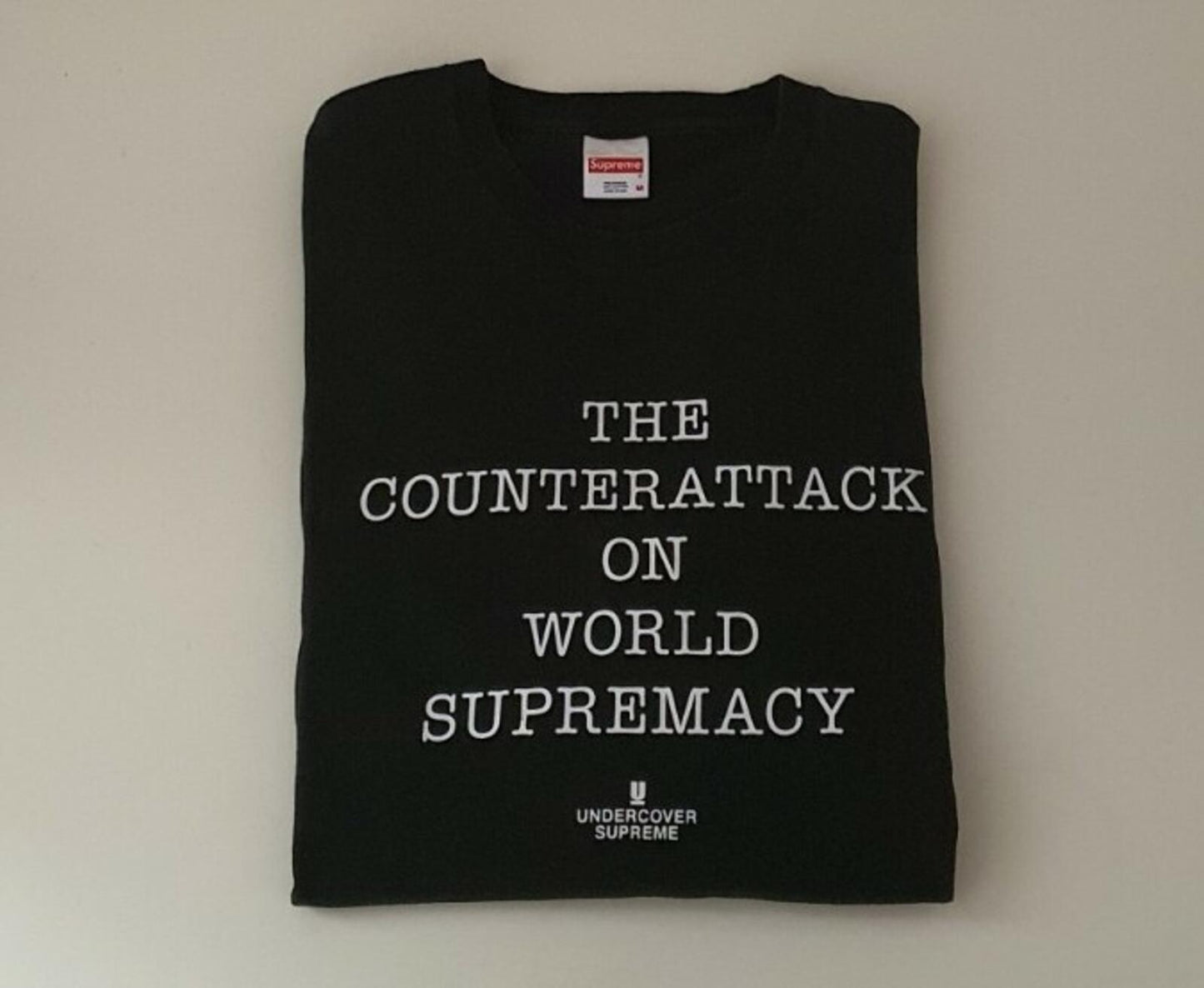 SS18 Supreme x Undercover x Public Enemy Counterattack black L/S Tee Size M