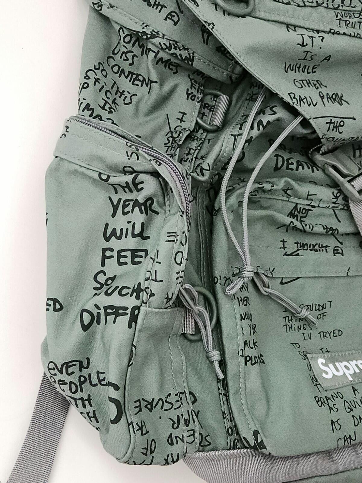 SS23 Supreme Field backpack Water Resistant Bag Olive Gonz 37L Mark Gonzales New