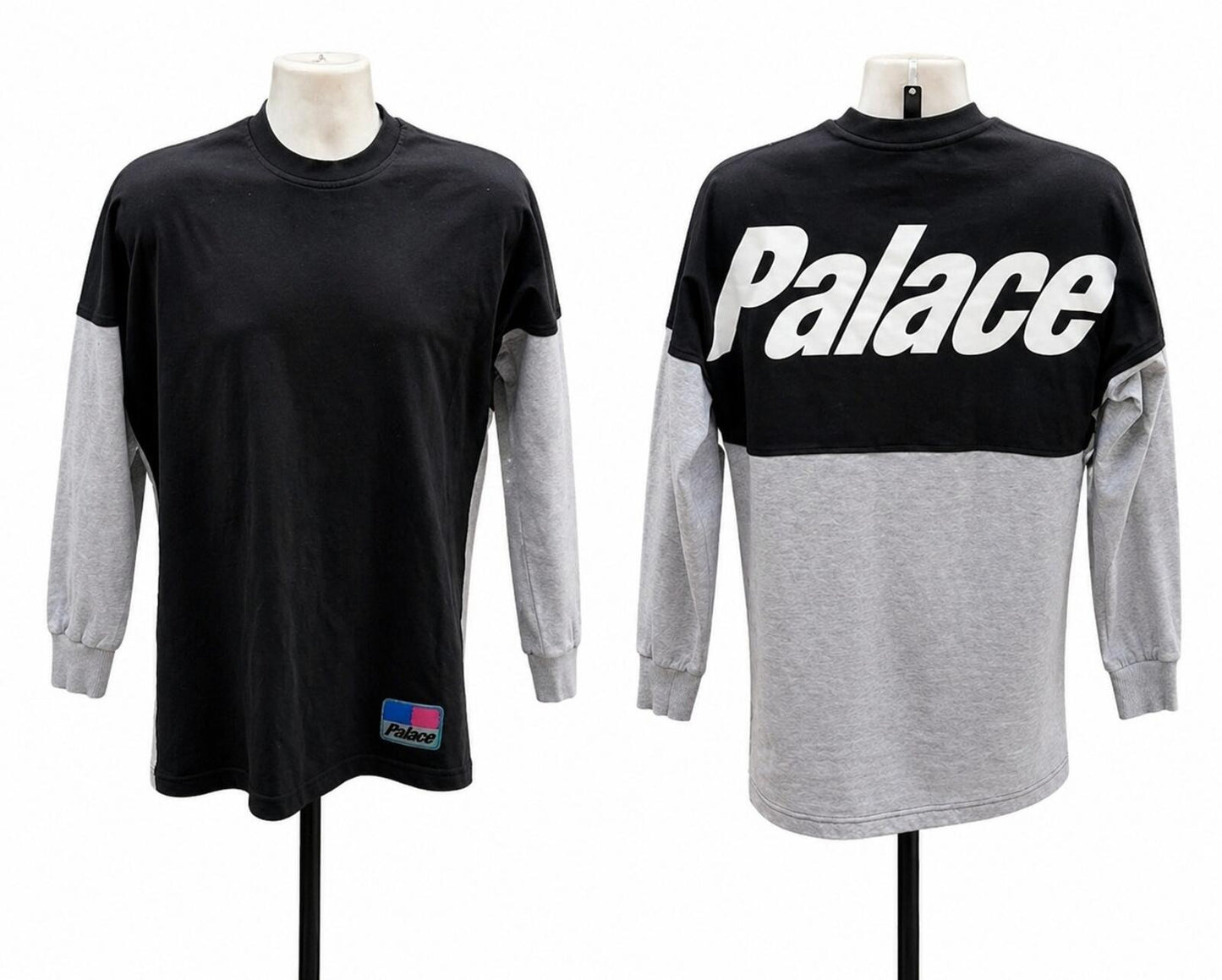 SS18 Palace Skateboards Splitter Longsleeve T-Shirt Schwarz Größe S