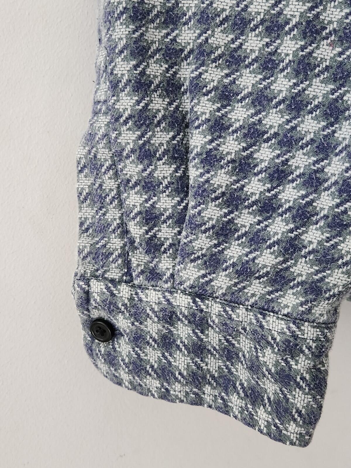 SS22 Supreme Houndstooth Flannel Hooded Shirt S Small