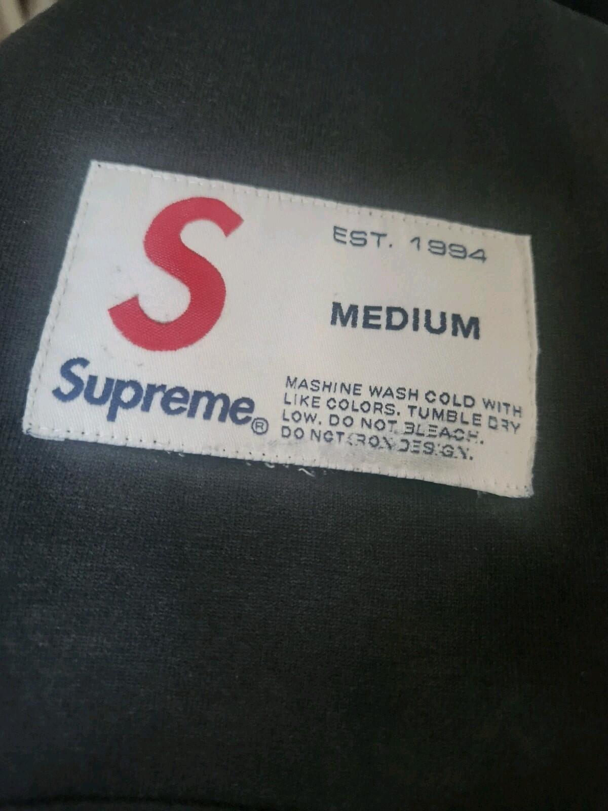FW15 Supreme Stadium Ringer Top Black Tee size M