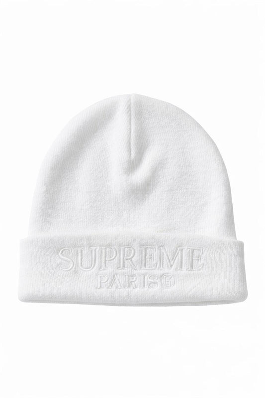 Gorro Tonal Logo Beanie Blanco Supreme SS19