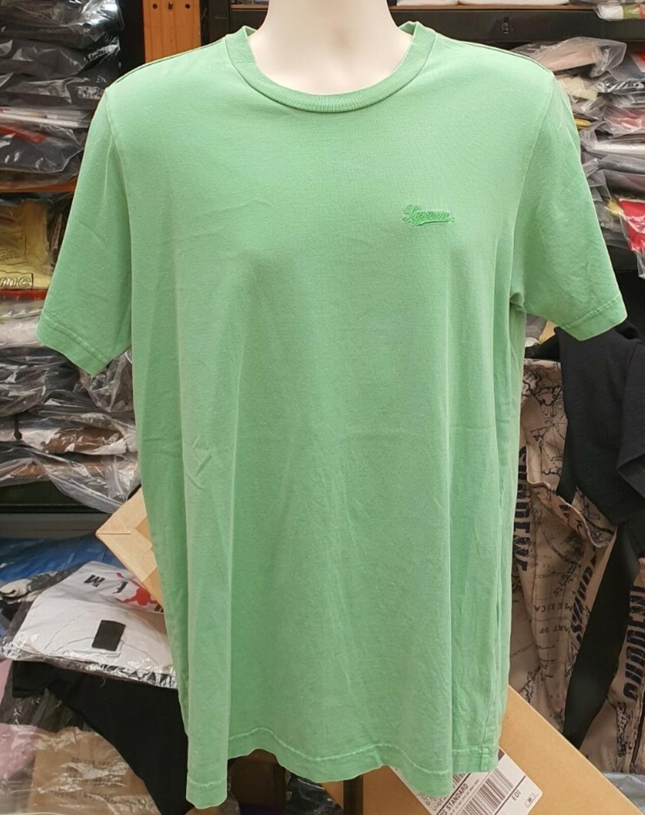 Supreme Overdyed Tee green tee M medium T-shirt