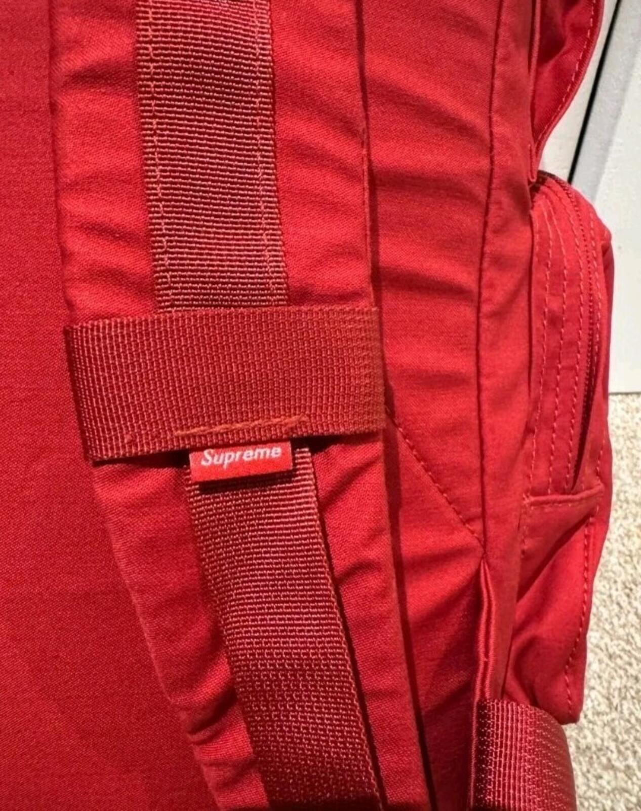 SS23 Supreme Field Backpack Bag Red Water Resistant