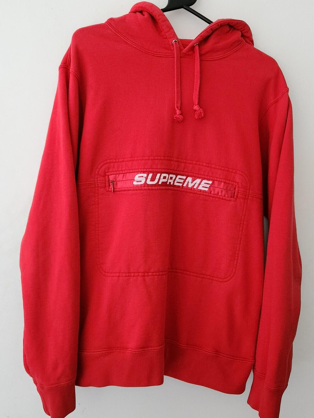 SS19 Supreme Zip Pouch Kapuzenpullover Größe M Hoodie Pullover