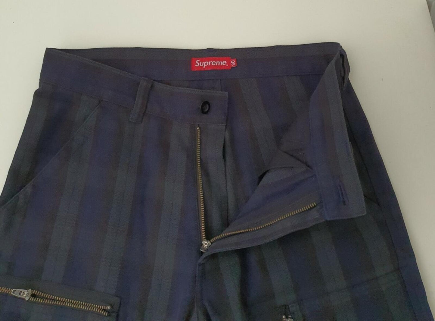 FW14 Supreme Flight Blackwatch plaid pant size 30 tartan trousers pants W30 L30