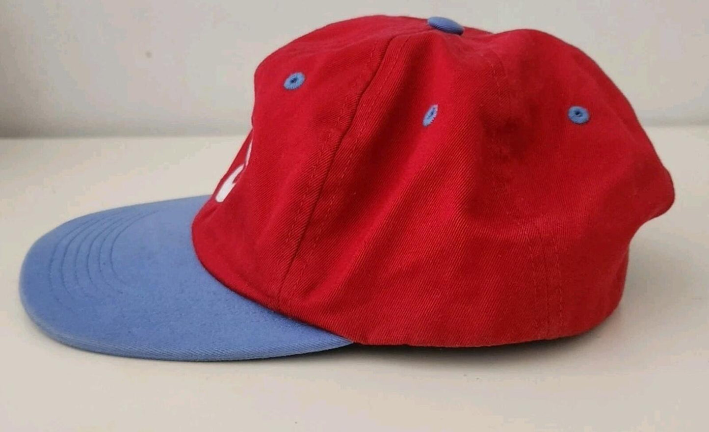 SS16 Supreme 2-Tone Washed S Logo 6-panel Cap Red