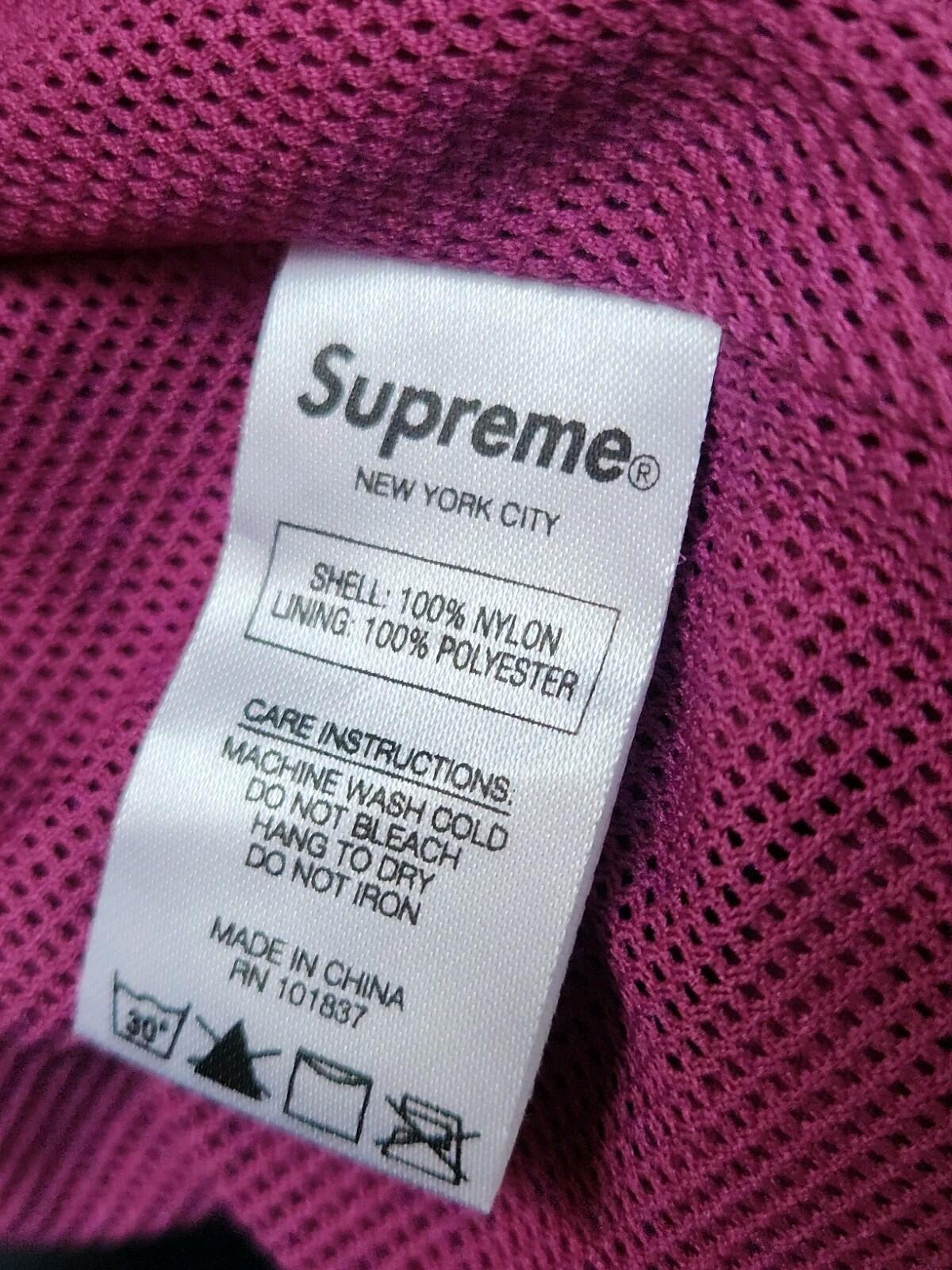 FW17 Supreme Arc Track Pant Magenta Größe L Wasserabweisend