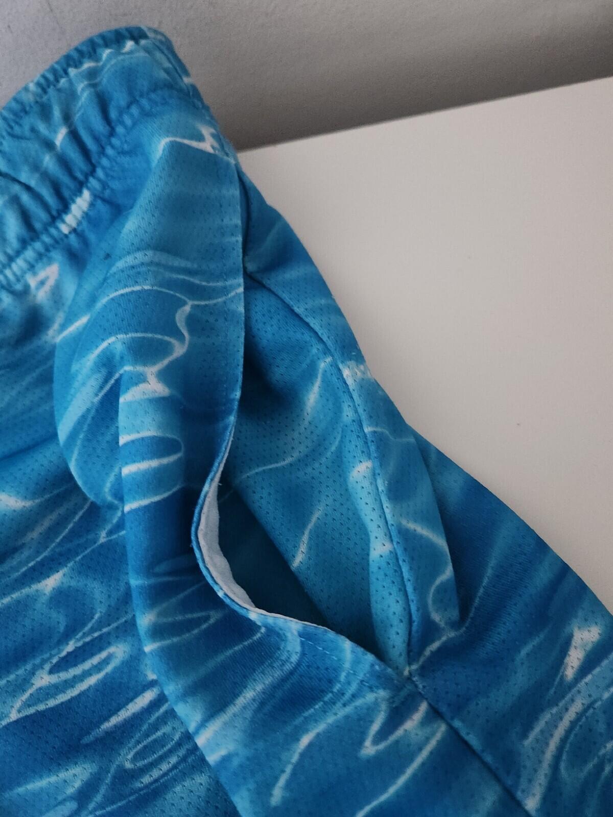 SS17 Supreme Ripple Basketball Short size XL swim shorts Blue Poly Mesh
