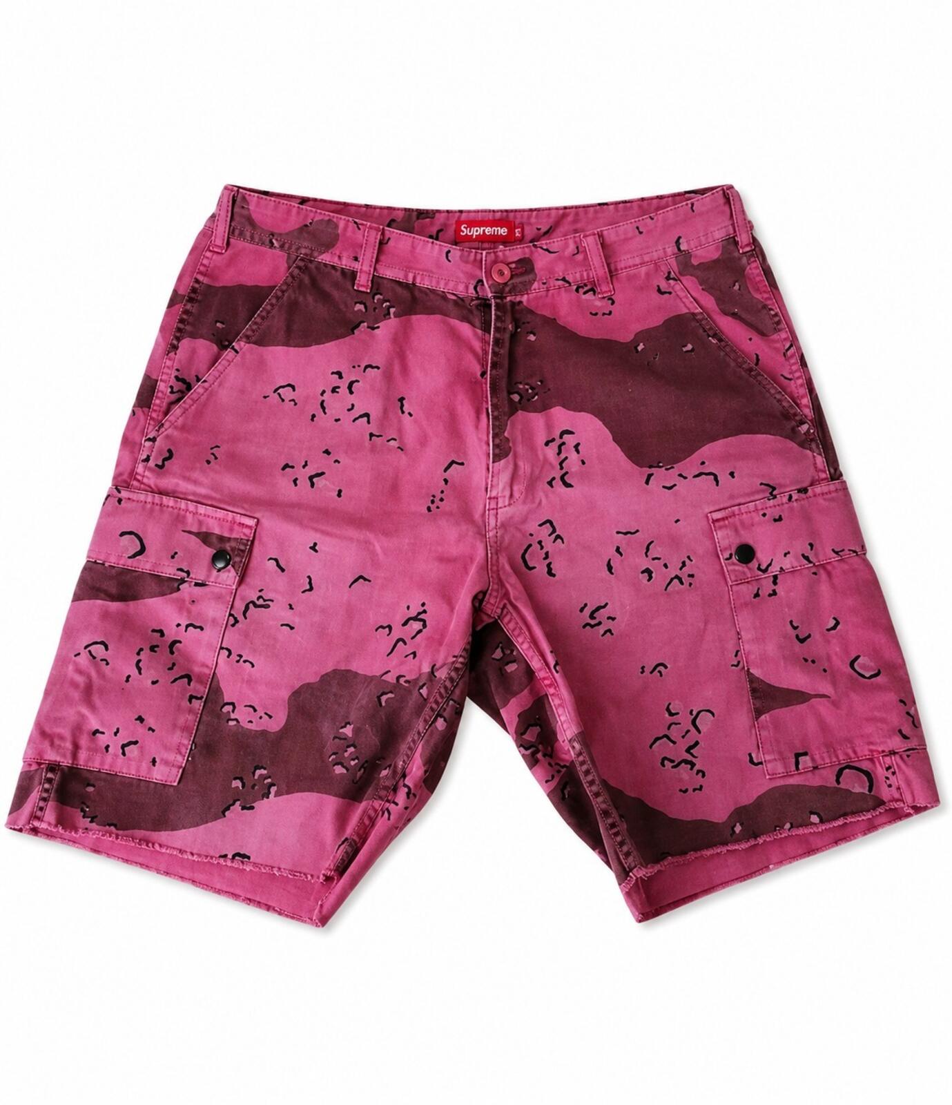 SS21 Supreme overdyed Camo Cargo Short Pink Size 32 Large