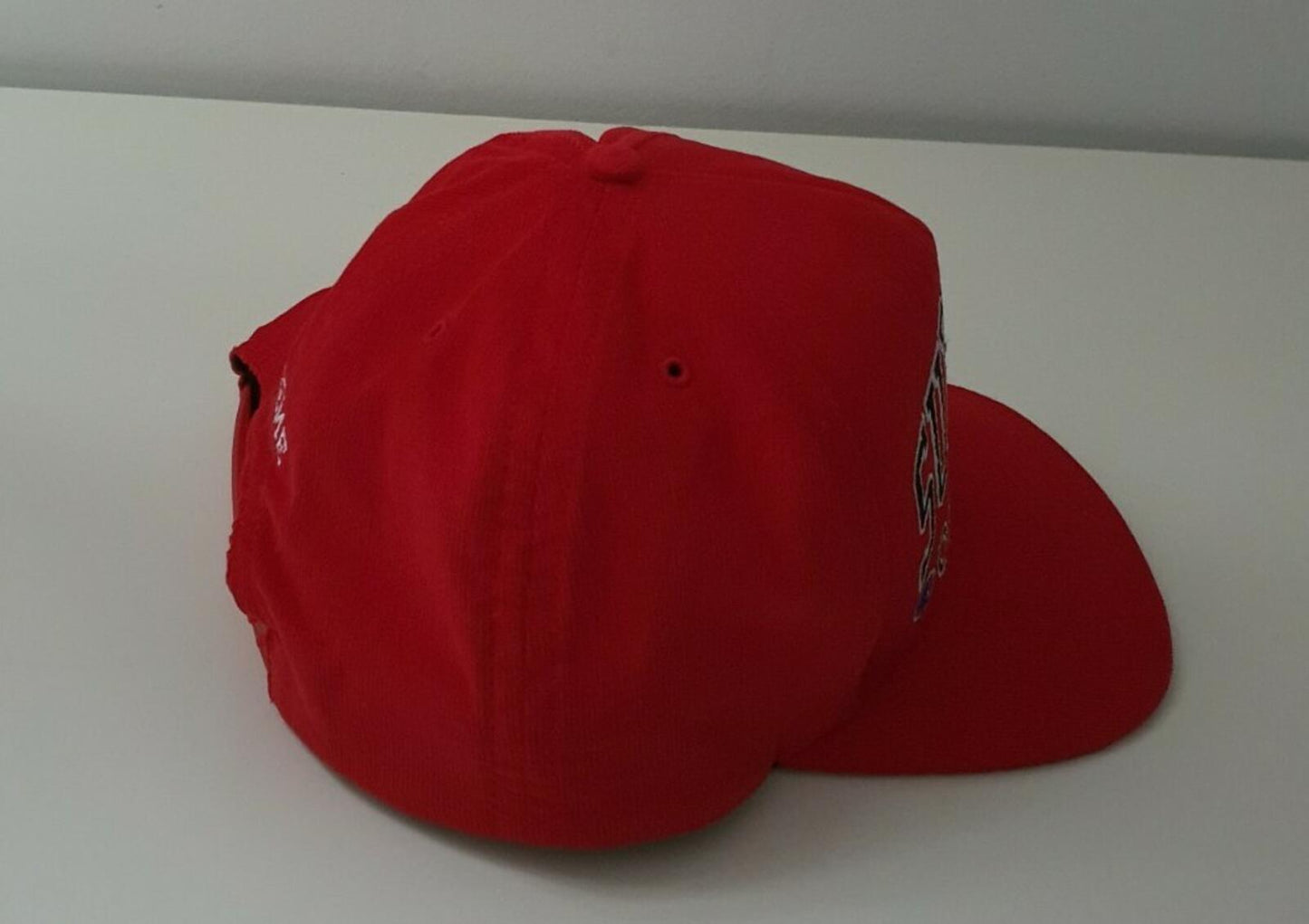 SS17 Supreme x Champion Embroidered Logo red 5-panel hat cap