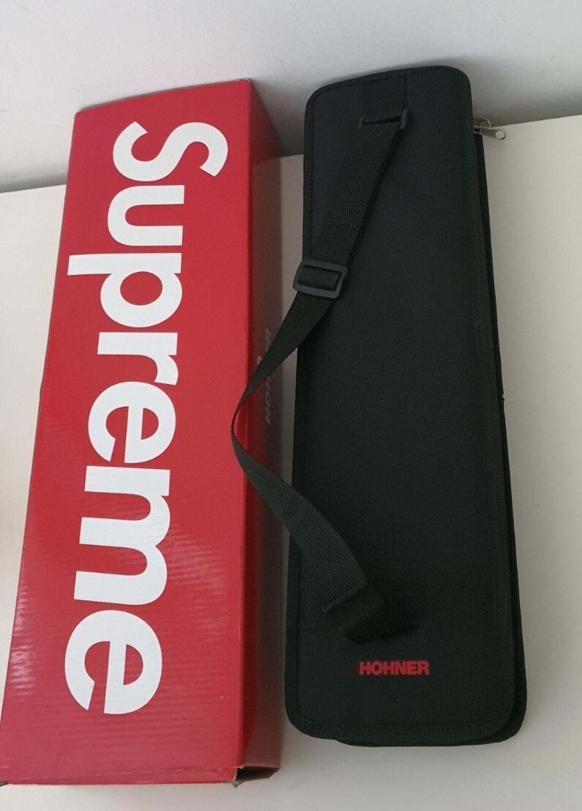 FW18 Supreme Hohner harmonica small box logo musical instrument white
