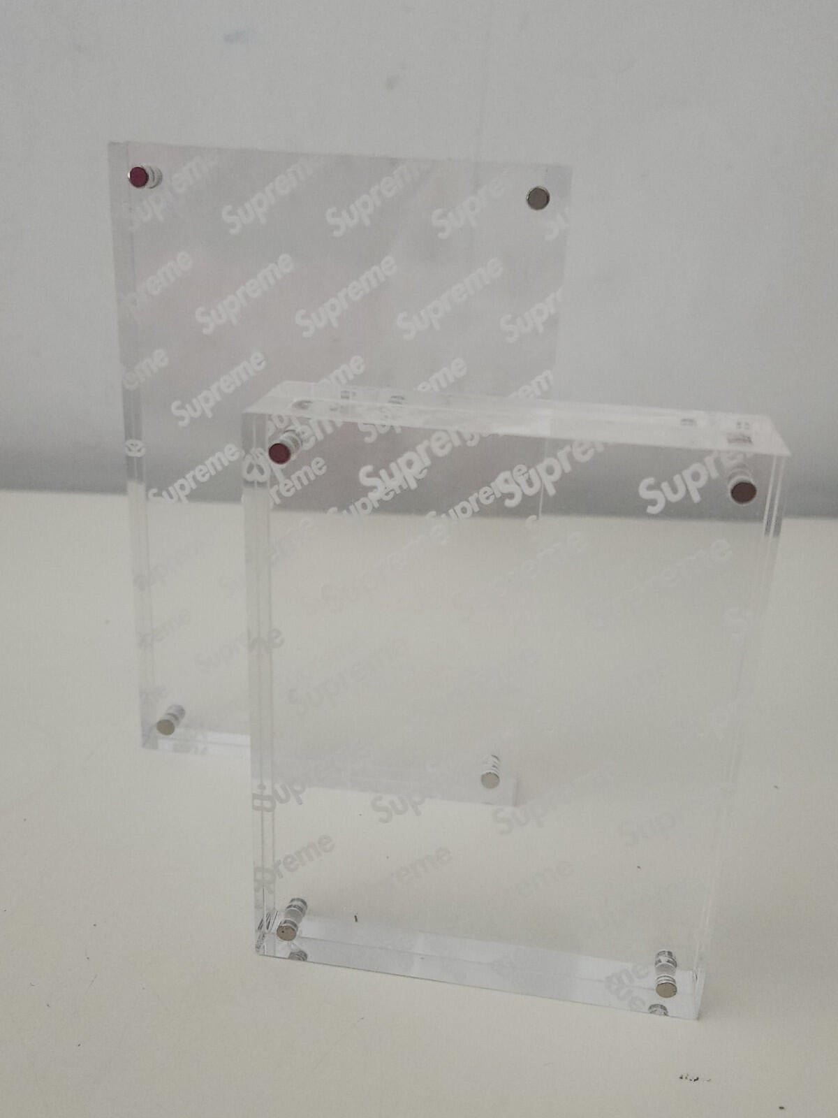 SS19 Supreme Acrylic Photo Frame (set of 2) clear Accessory